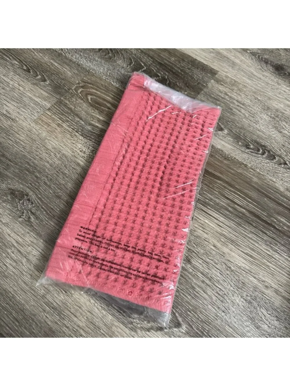 Brooklinen Waffle Washcloths Set of 2 Red Clay Bath Towels 13 inch